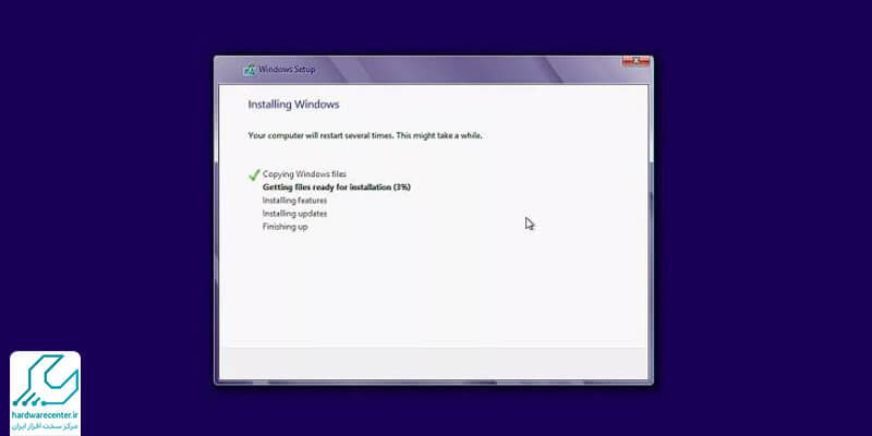 مراحل نصب ویندوز 8 در لپ تاپ ایسوس